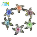 MC0057 Fashion Handgemachte 3D seestern innere blume Murano Lampwork Glas Anhänger für halskette 12 teile / schachtel